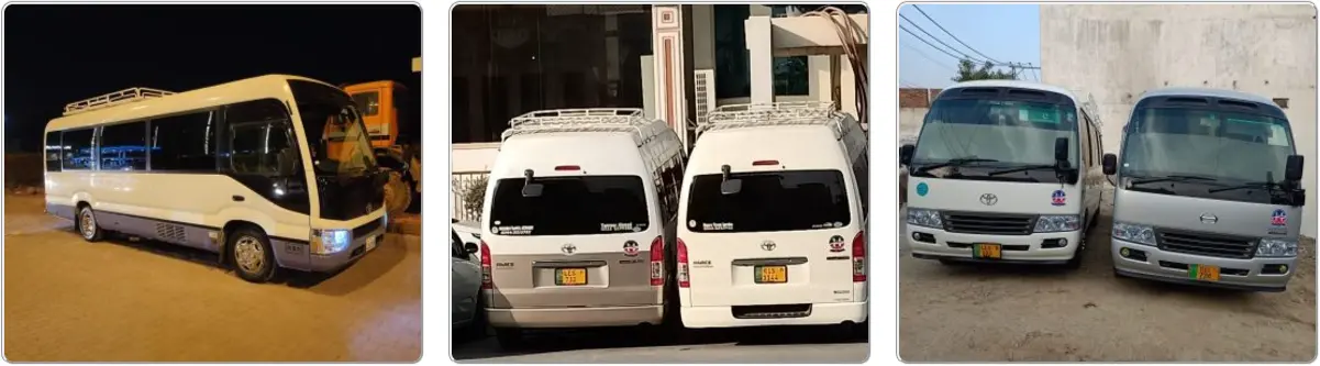 Bus on rent in hazara